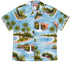 Maui Beachfront Waterfall Men's Hawaiian Shirt